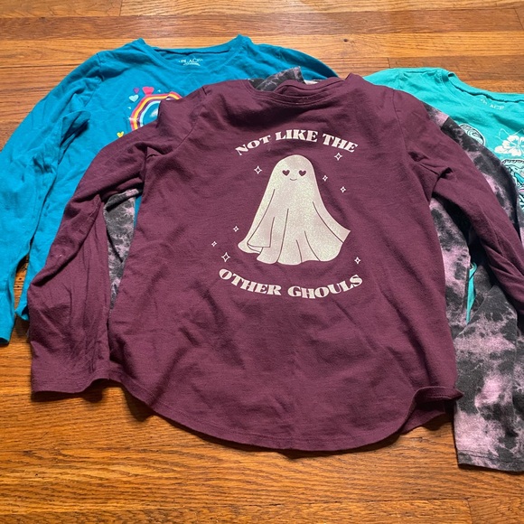 Mixed brand girls long sleeve tops - size L- 6 tops - Picture 3 of 5